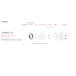 آداپتور اتصال QHY مدل600C/128C/410C/367C/268C/247C/168C مدل COMBO D3 - موسسه طبیعت آسمان شب | فروشگاه تلسکوپ دوچشمی میکروسکوپ