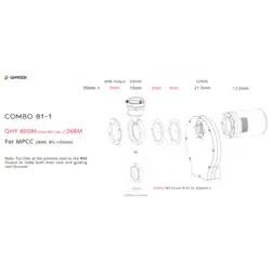 آداپتور اتصال QHY 600M(short BFL Ver.)/268M مدل COMBO B1 - موسسه طبیعت آسمان شب | فروشگاه تلسکوپ دوچشمی میکروسکوپ