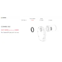 آداپتور اتصال QHY 600M(short BFL Ver.)/268M مدل COMBO B2 - موسسه طبیعت آسمان شب | فروشگاه تلسکوپ دوچشمی میکروسکوپ