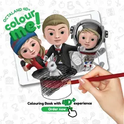 کتاب رنگ‌آمیزی چهاربعدی مشاغل اکتاگون - موسسه طبیعت آسمان شب | فروشگاه تلسکوپ دوچشمی میکروسکوپ