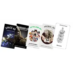 مجموعه کارت‌های ۴ بعدی اکتاگون استودیو - موسسه طبیعت آسمان شب | فروشگاه تلسکوپ دوچشمی میکروسکوپ