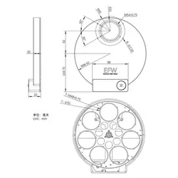 چرخ فيلتر موتوردار هفت فيلتر EFW دو اينچ زد دبليو او ZWO - موسسه طبیعت آسمان شب | فروشگاه تلسکوپ دوچشمی میکروسکوپ