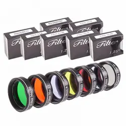 مجموعه فیلترهای رنگی هفت تایی سیارات نایت اسکای - موسسه طبیعت آسمان شب | فروشگاه تلسکوپ دوچشمی میکروسکوپ