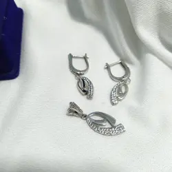 نیم ست دخترانه خاص نقره 925 اصل | سال 1402 ✅