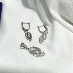 نیم ست دخترانه خاص نقره 925 اصل | سال 1402 ✅