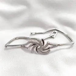 خرید دستبند نقره زنانه - مدل ایتالیایی شیک | با 25٪ تخفیف ✅