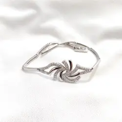 خرید دستبند نقره زنانه - مدل ایتالیایی شیک | با 25٪ تخفیف ✅