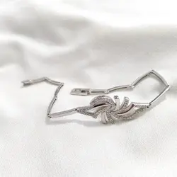 خرید دستبند نقره زنانه - مدل ایتالیایی شیک | با 25٪ تخفیف ✅