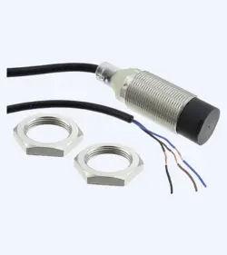 سنسور القایی امرن مدل E2B-M18KN16-WP-B1 2M قطر 18 کابلی خروجی PNP-NO - فروشگاه صنعتی آلینداس