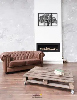 استیکر دیواری درخت پاییزی