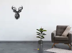 استیکر دیواری سرگوزن تو پر