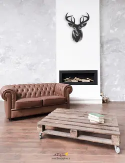 استیکر دیواری سرگوزن تو پر