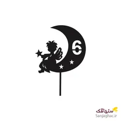 تاپر کیک اعداد انگلیسی مدل فرشته کوچولو