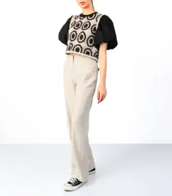 بلوز مکرومه آستین پفی  1031030