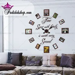 ساعت دیواری قاب عکس طرح Family