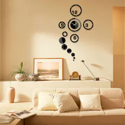 خرید ساعت دیواری دایره نگینی با موتور کوارتز اصل تایوان