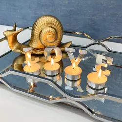 قیمت و خرید شمع وارمر طرح LOVE بسته 4 عددی | النسی