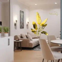 آینه دیواری طرح برگ مدل Green Plant | آینه‌های النسی | فروشگاه اینترنتی اِلنسی | Elenci Store