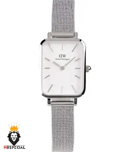 ساعت زنانه دنیل ولینگتون چهارگوش استیل صفحه سفید Daniel Wellington Quadro 422 - فروشگاه ساعت مستر اسپشیال