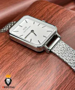 ساعت زنانه دنیل ولینگتون چهارگوش استیل صفحه سفید Daniel Wellington Quadro 422 - فروشگاه ساعت مستر اسپشیال