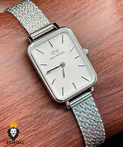 ساعت زنانه دنیل ولینگتون چهارگوش استیل صفحه سفید Daniel Wellington Quadro 422 - فروشگاه ساعت مستر اسپشیال