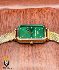 ساعت زنانه دنیل ولینگتون چهارگوش رزگلد صفحه سبز Daniel Wellington Quadro 421 - فروشگاه ساعت مستر اسپشیال