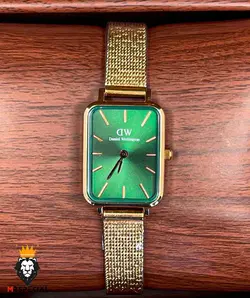 ساعت زنانه دنیل ولینگتون چهارگوش رزگلد صفحه سبز Daniel Wellington Quadro 421 - فروشگاه ساعت مستر اسپشیال