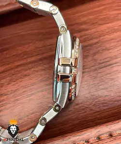 ساعت مچی زنانه امگا کانسلیشن صفحه صدف رزگلد قاب نگین OMEGA CONSTELLATION 4215 - فروشگاه ساعت مستر اسپشیال