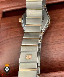 ساعت مچی زنانه امگا کانسلیشن صفحه صدف رزگلد قاب نگین OMEGA CONSTELLATION 4215 - فروشگاه ساعت مستر اسپشیال