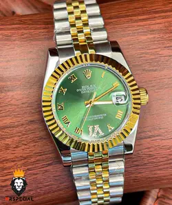 ساعت مچی زنانه رولکس دیت جاست اتوماتیک استیل طلایی صفحه سبز 5809 ROLEX DATEJUST - فروشگاه ساعت مستر اسپشیال