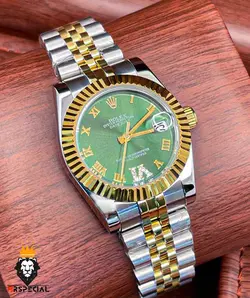 ساعت مچی زنانه رولکس دیت جاست اتوماتیک استیل طلایی صفحه سبز 5809 ROLEX DATEJUST - فروشگاه ساعت مستر اسپشیال