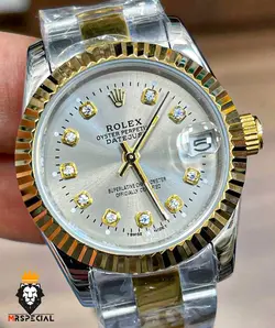 ساعت مچی زنانه رولکس مدل دیت جاست اتوماتیک 01055 ROLEX DATEJUST DIAMOND - فروشگاه ساعت مستر اسپشیال
