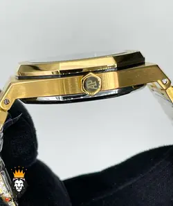 ساعت مچی ست اودمار پیگه تک موتوره طلایی صفحه ابی 2215 AUDEMARS PIGUET ROYAL - فروشگاه ساعت مستر اسپشیال