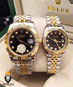 ساعت مچی ست مردانه و زنانه رولکس دیت جاست اتوماتیک 0835 ROLEX DATEJUST - فروشگاه ساعت مستر اسپشیال