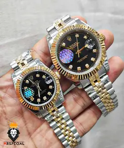 ساعت مچی ست مردانه و زنانه رولکس دیت جاست اتوماتیک 0835 ROLEX DATEJUST - فروشگاه ساعت مستر اسپشیال