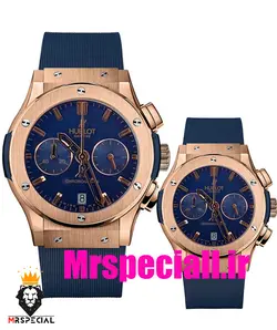 ساعت مچی ست مردانه و زنانه هابلوت مدل بیگ بنگ سورمه ای 6633 Hublot big bang - فروشگاه ساعت مستر اسپشیال