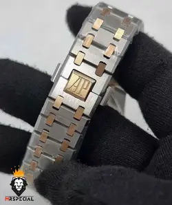 ساعت مچی مردانه اودمار پیگه تک موتوره باتری دورنگ صفحه سفید Audemars Piguet Royal 4412 - فروشگاه ساعت مستر اسپشیال
