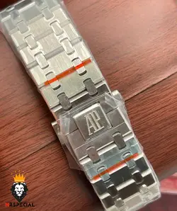 ساعت مچی مردانه اودمار پیگه کرنوگراف استیل صفحه سفید AUDEMARS PIGUET ROYAL 4418 - فروشگاه ساعت مستر اسپشیال