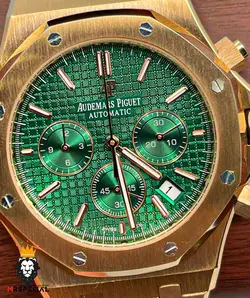 ساعت مچی مردانه اودمار پیگه کرنوگراف رزگلد صفحه سبز AUDEMARS PIGUET ROYAL 4419 - فروشگاه ساعت مستر اسپشیال