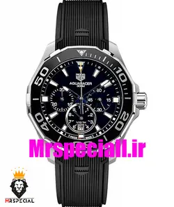 ساعت مچی مردانه تگ هویر بند رابر مشکی 01117 TAG HEUER AQUA RACER - فروشگاه ساعت مستر اسپشیال