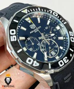 ساعت مچی مردانه تگ هویر بند رابر مشکی 01117 TAG HEUER AQUA RACER - فروشگاه ساعت مستر اسپشیال