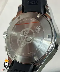ساعت مچی مردانه تگ هویر بند رابر مشکی 01117 TAG HEUER AQUA RACER - فروشگاه ساعت مستر اسپشیال