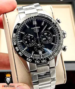 ساعت مچی مردانه تگ هویر کررا استیل کرنوگراف Tag Heuer Carrera TG 01122 - فروشگاه ساعت مستر اسپشیال