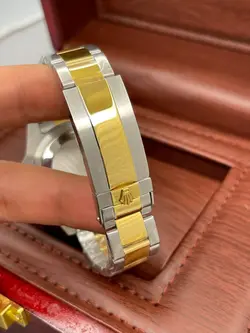 ساعت مچی مردانه رولکس ساب مارینر دو رنگ طلایی صفحه سبز 2151 ROLEX SUBMARINER - فروشگاه ساعت مستر اسپشیال