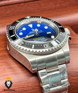 ساعت مچی مردانه رولکس ساب مارینر دیپسی اتوماتیک صفحه ابی مشکی 6606 Rolex Sub mariner - فروشگاه ساعت مستر اسپشیال