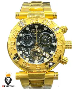 ساعت مردانه اینویکتا سوباکو طلایی INVICTA SUBAQUA 0826 - فروشگاه ساعت مستر اسپشیال