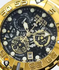 ساعت مردانه اینویکتا سوباکو طلایی INVICTA SUBAQUA 0826 - فروشگاه ساعت مستر اسپشیال