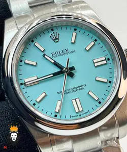 ساعت مچی مردانه رولکس پرپچوال اتوماتیک تیفانی 01206 Rolex Oyster Perpetual - فروشگاه ساعت مستر اسپشیال