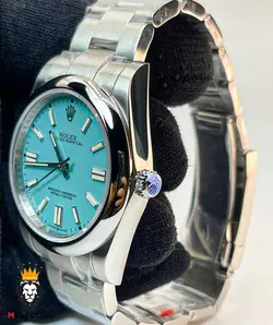 ساعت مچی مردانه رولکس پرپچوال اتوماتیک تیفانی 01206 Rolex Oyster Perpetual - فروشگاه ساعت مستر اسپشیال