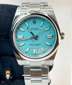 ساعت مچی مردانه رولکس پرپچوال اتوماتیک تیفانی 01206 Rolex Oyster Perpetual - فروشگاه ساعت مستر اسپشیال